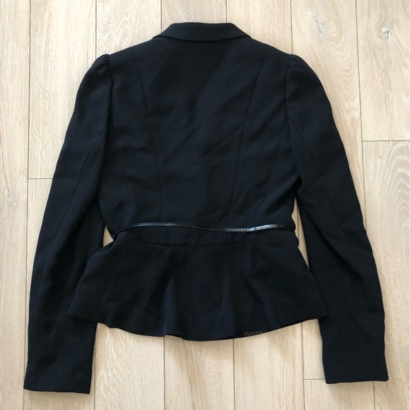 G2000 Waist Belt Peplum Blazer in Black Size 36 - Picture 3 of 12